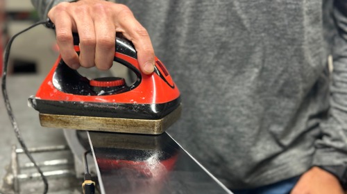 Iron on wax service for skis or snowboard